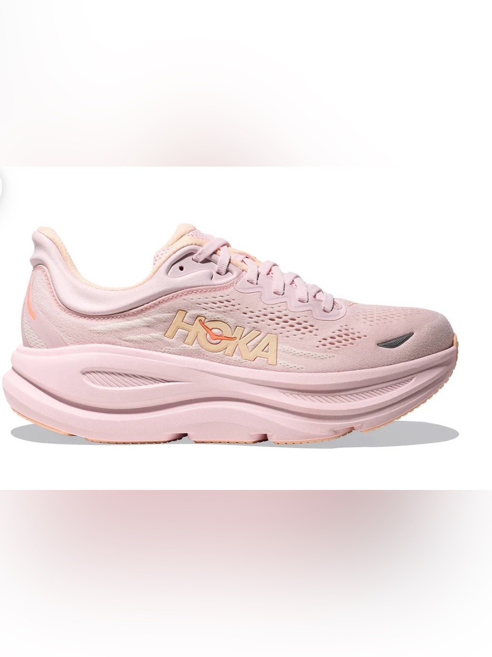 Hoka One One Bondi 9 Lilac Cream & Tangerine Glow Gently Used Size 9